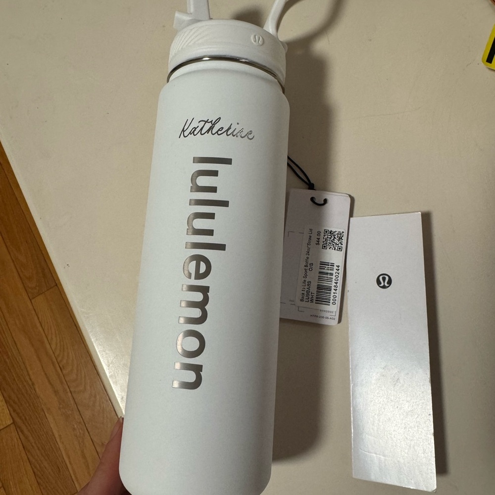 Lululemon Back to Life Sport engraved “Katherine” Bottle 24oz Straw (used once) - Picture 2 of 7